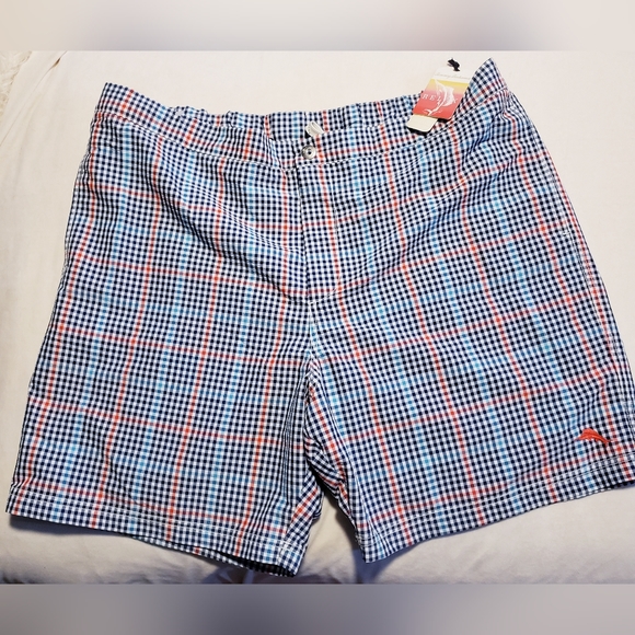 Tommy Bahama Mens plaid beach shorts XXL - Picture 1 of 8